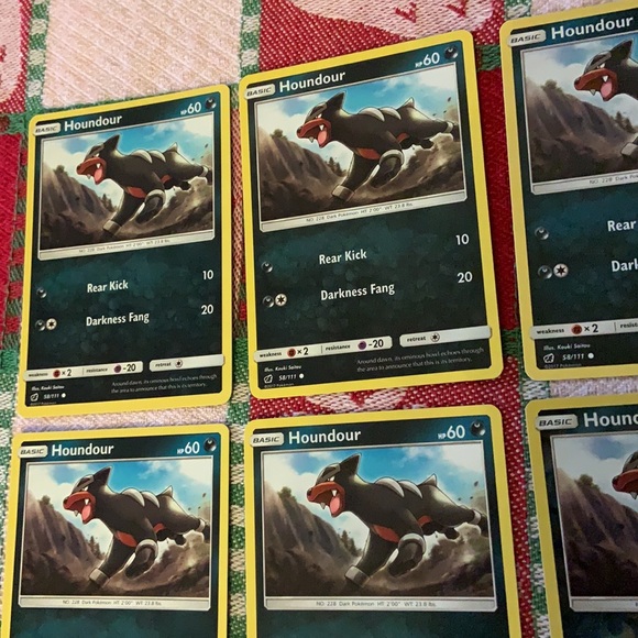 Pokemon TCG Houndour/Houndoom/Spirit Link Trainer Bundle (9 Cards) - Picture 3 of 16